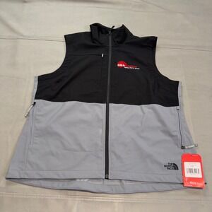 New North Face Men XXL Black Gray Castle Rock Vest NFOA55433VT Hike Trek-5086